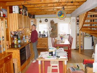 Küchenteil des Wohnzimmers