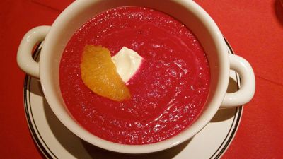 Rohnen-Orangen-Suppe