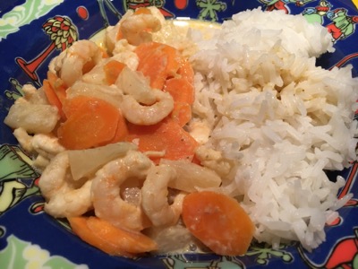 Karotten-Garnelen-Curry