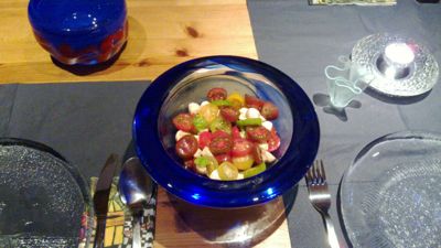 Bunter Tomaten-Mozzarella-Salat