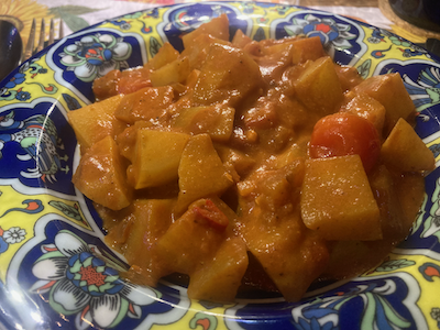 Indisches Rüben-Erdäpfel-Curry