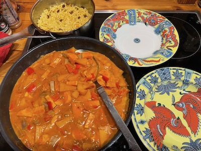 Kürbis-Süßkartoffel-Curry