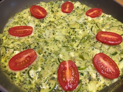 Zucchini-Paprika-Frittata