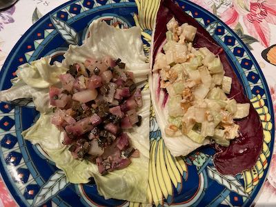 Sellerie-Salat mit Birne und Walnüssen