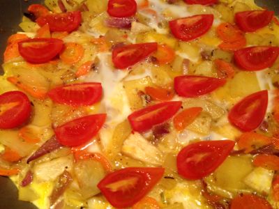 Sellerie-Karotten-Tortilla